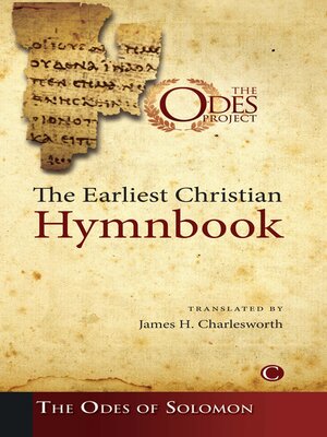 cover image of The Earliest Christian Hymnbook